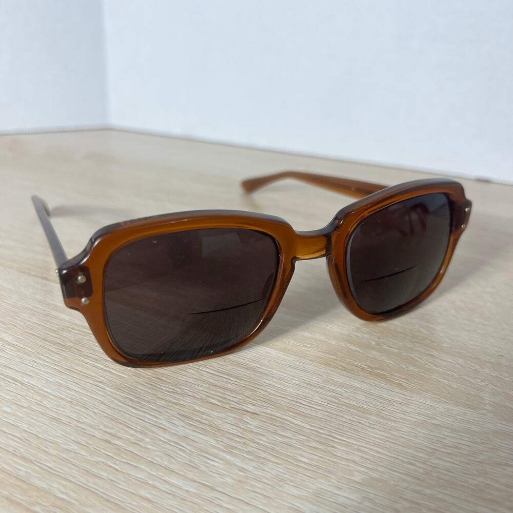 Vintage Romco 4 1/2 - 5 3/4 RO 52-22 Eyeglasses Full Rim Frames Brown